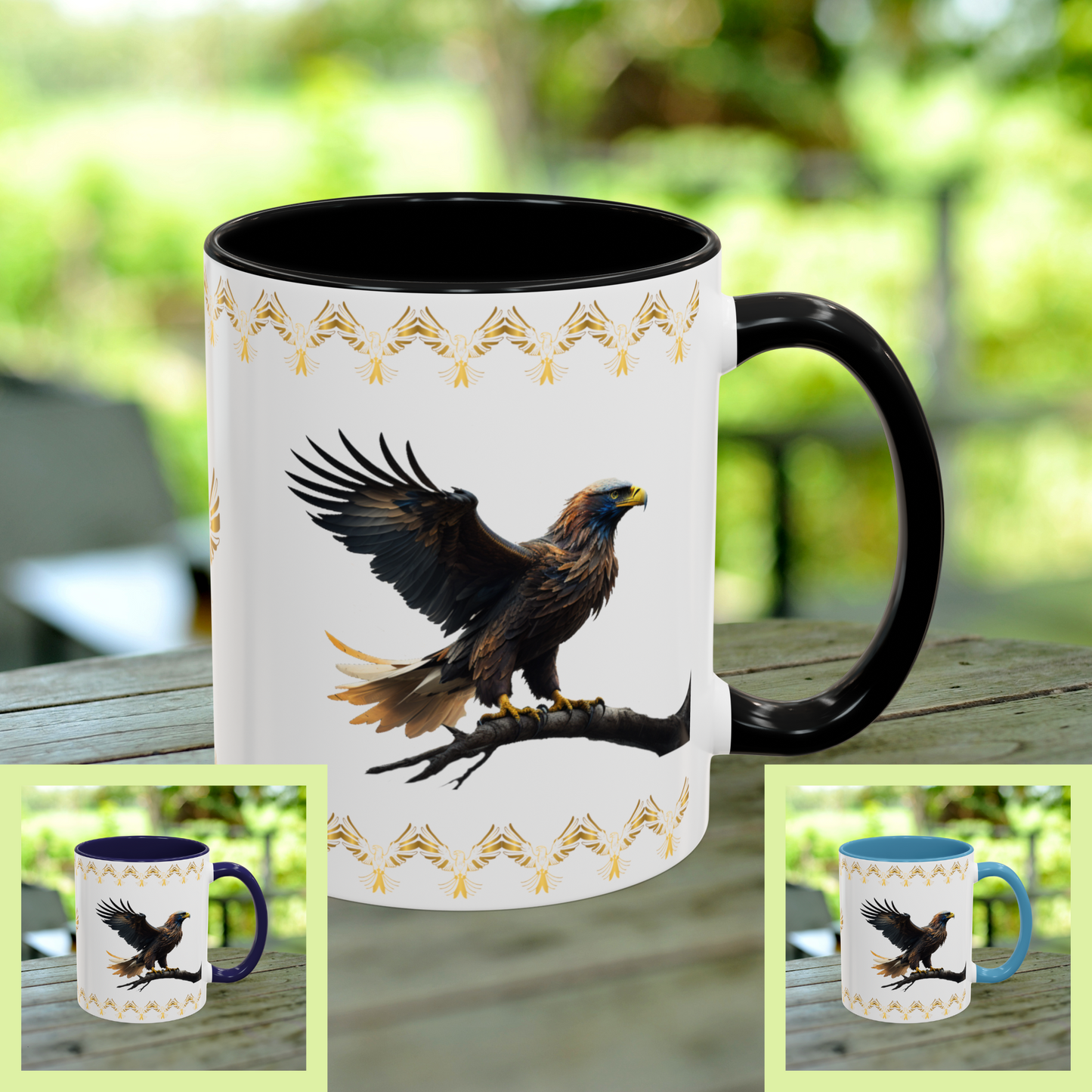 Sky Majesty Triumph: Eagle Accent Coffee Mug (11, 15oz)