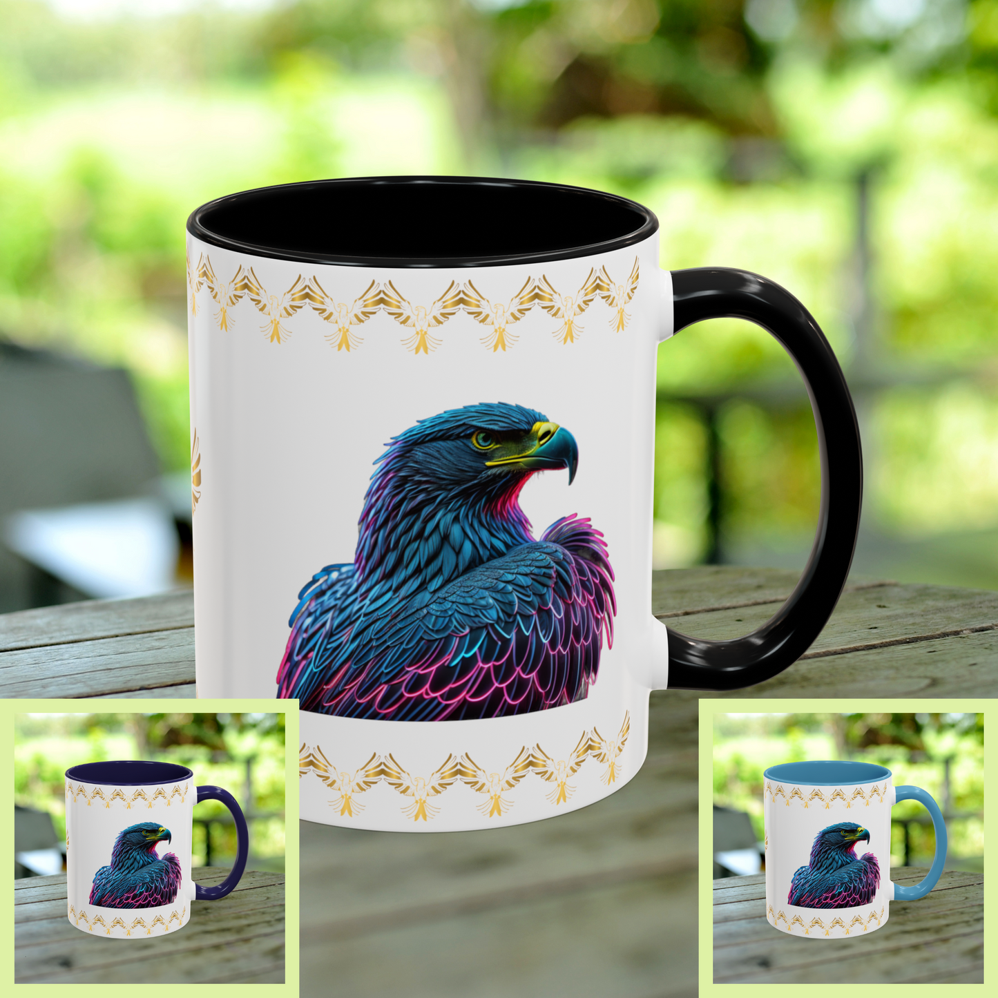 Wings of Resilience: Eagle Accent Coffee Mug (11, 15oz)