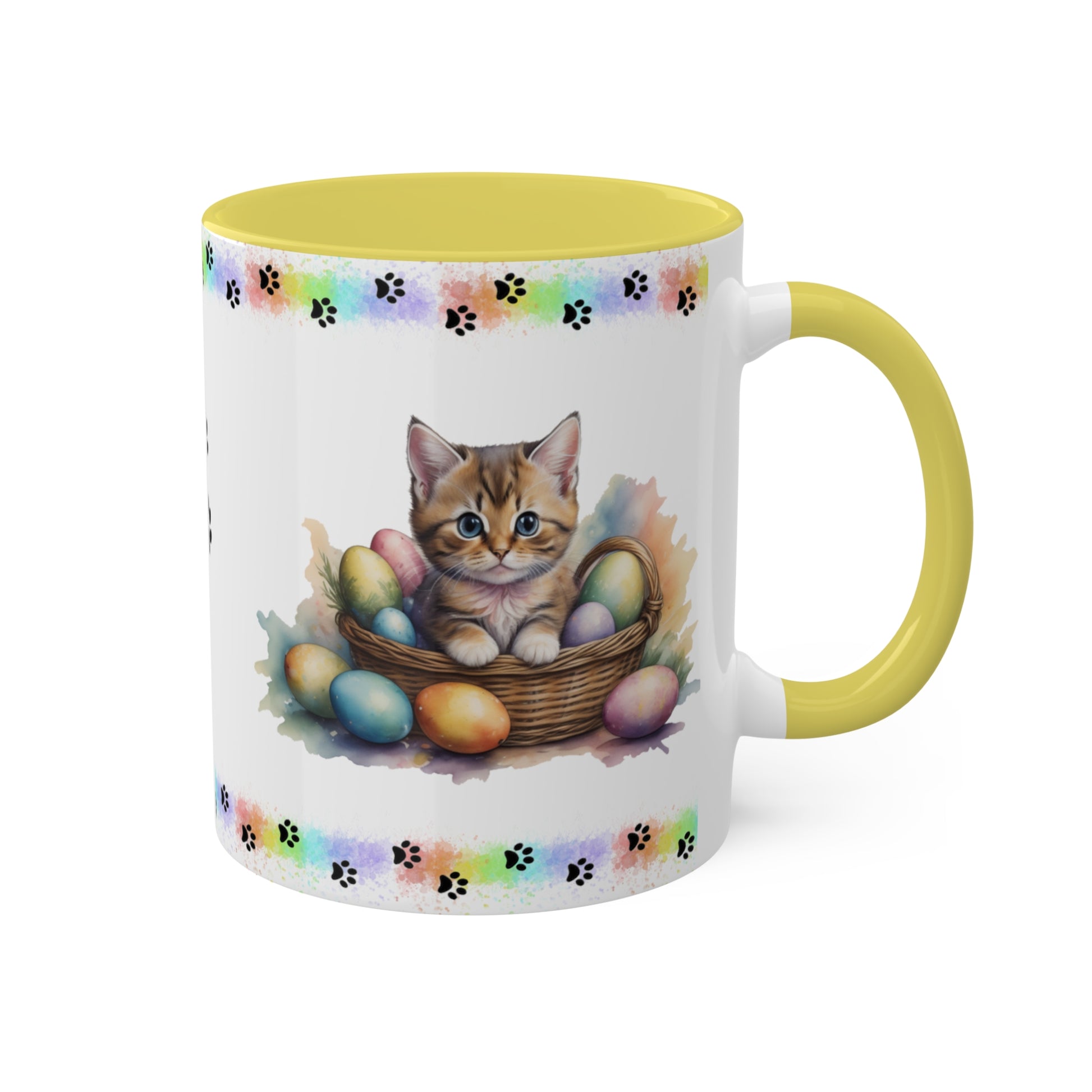 Munchkin - Eggstra-Adorable Easter Kitten Two-Tone Coffee Mug, 11oz