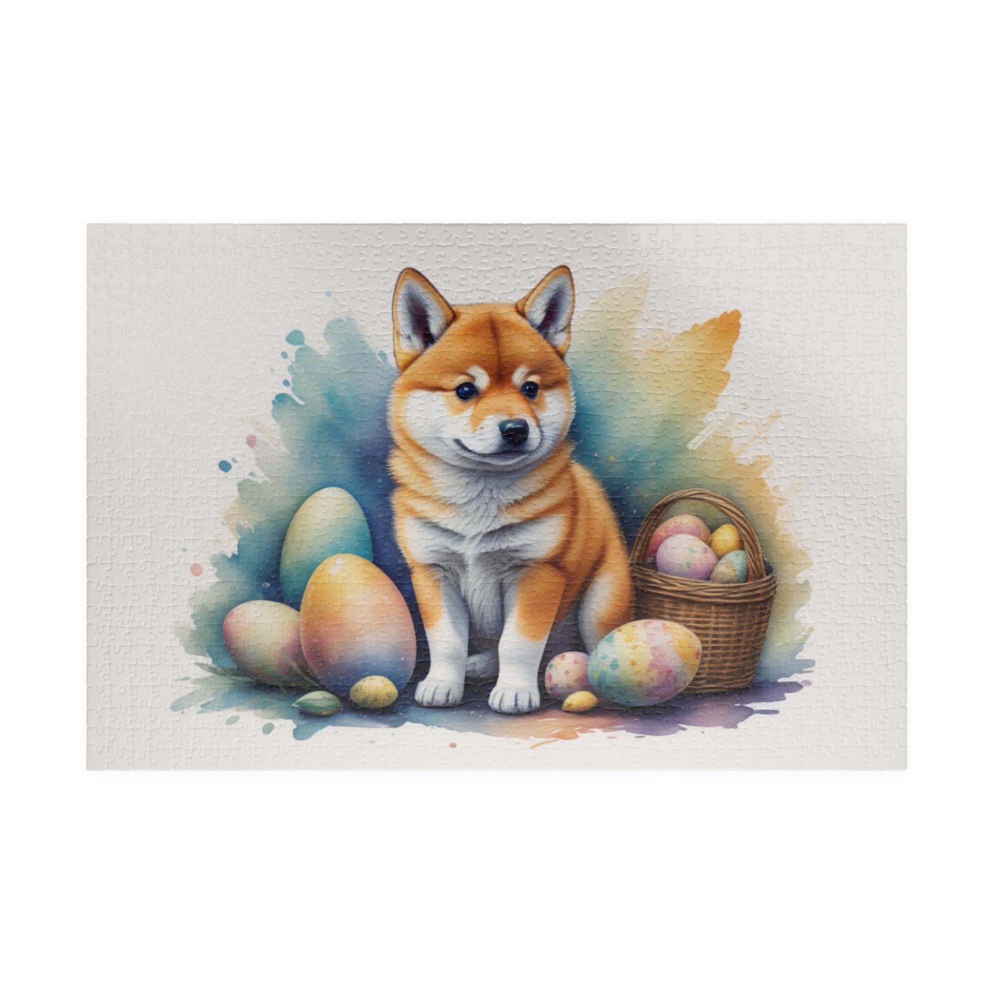 Shiba Inu - Hoppy Paws Easter Delight Mental Health Puzzle