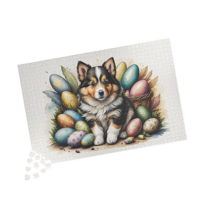 Shetland Sheepdog - Hoppy Paws Easter Delight Mental Health Puzzle