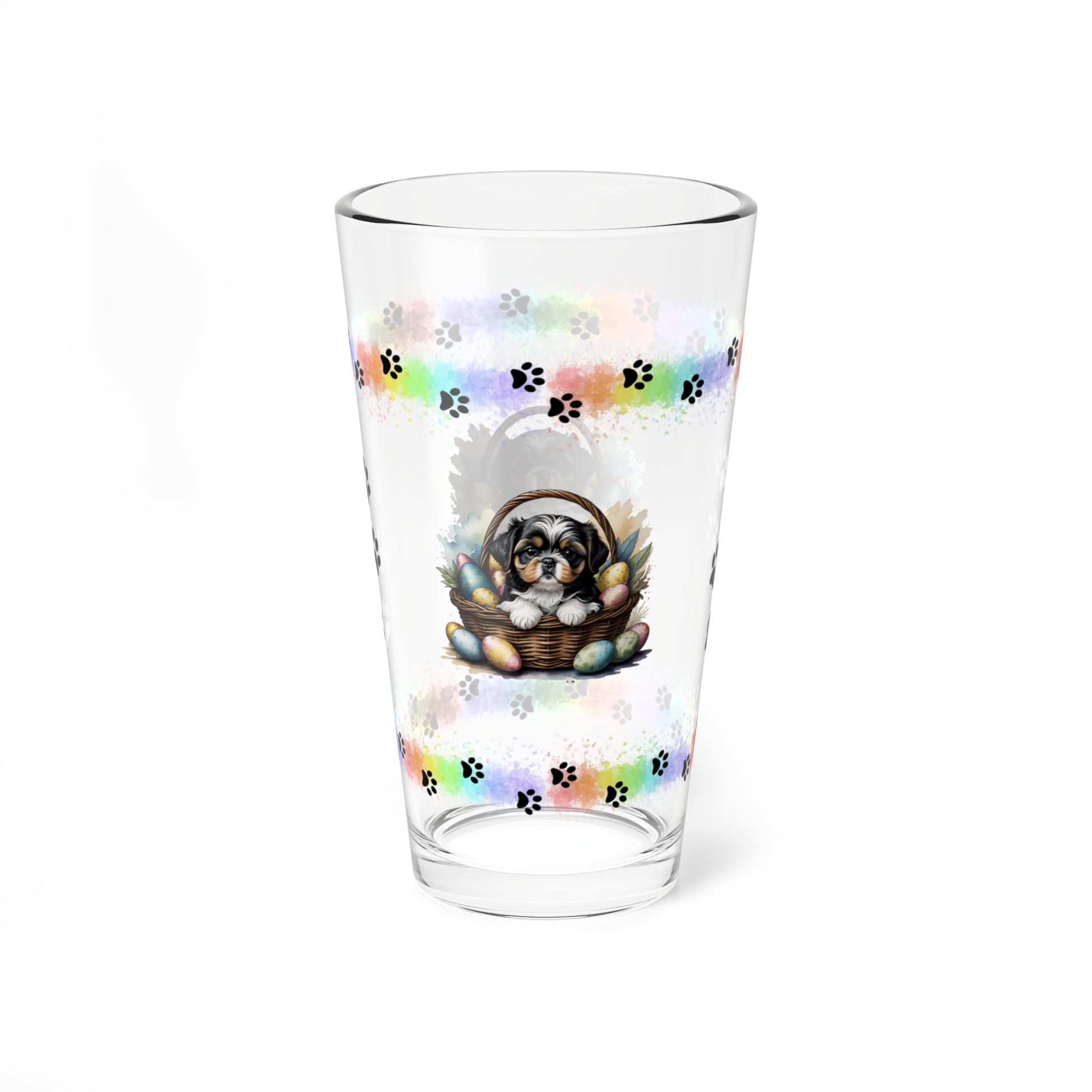 Shih Tzu - Pawsitively Joyful Easter Puppy - Pint Glass, 16oz