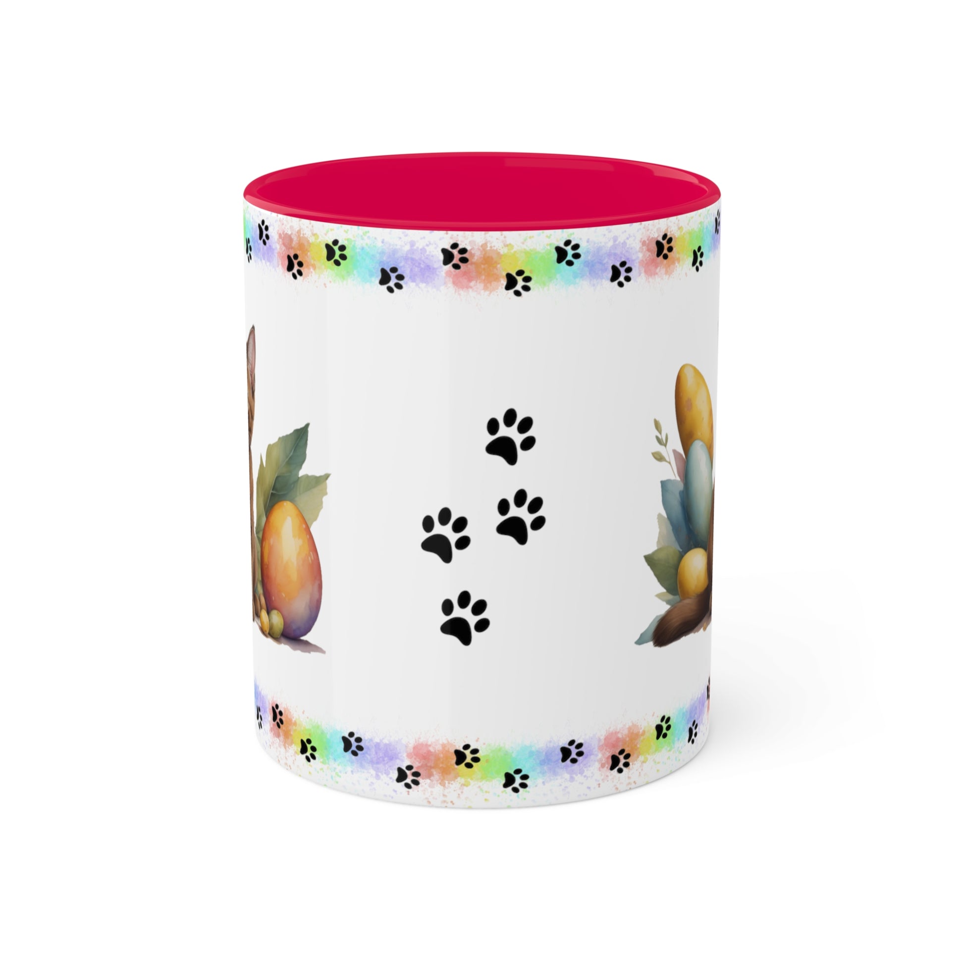 Burmese - Eggstra-Adorable Easter Kitten Two-Tone Coffee Mug, 11oz