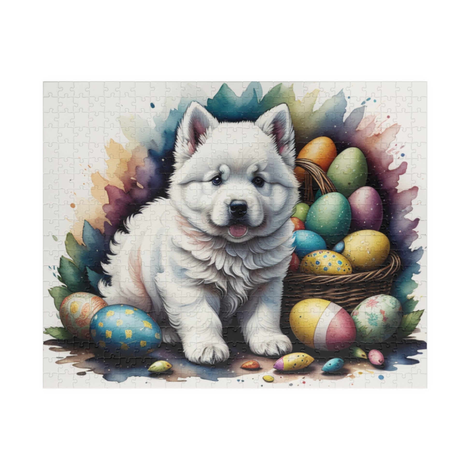 Samoyed - Hoppy Paws Easter Delight Mental Health Puzzle