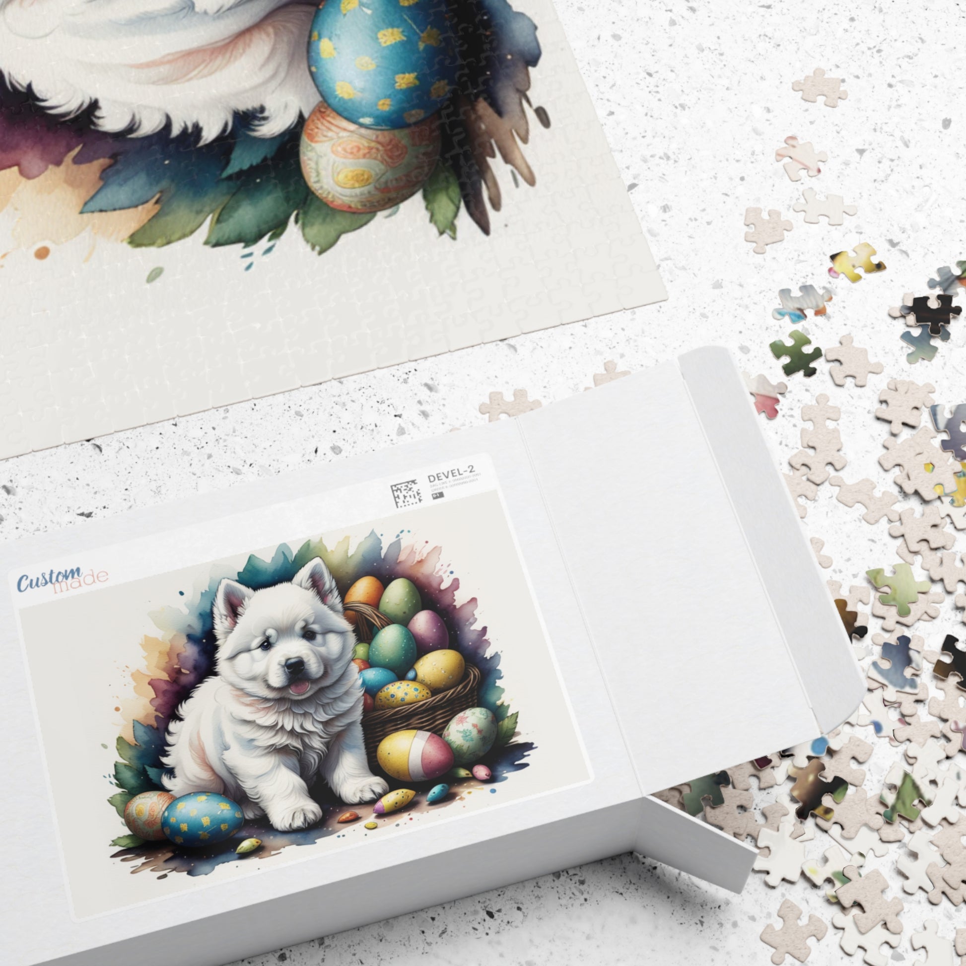 Samoyed - Hoppy Paws Easter Delight Mental Health Puzzle