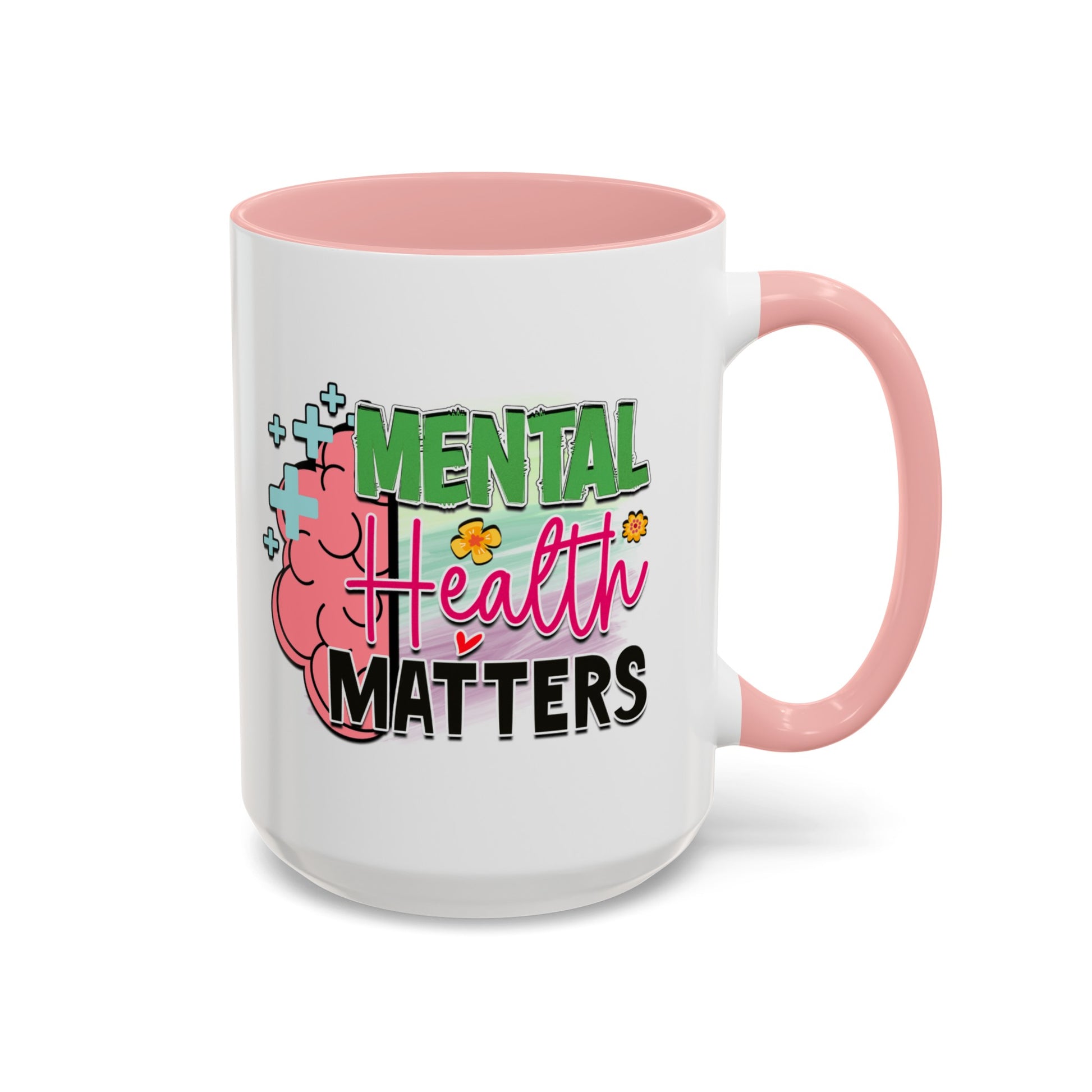 Mental Health Matters - Accent Coffee Mug (11, 15oz)