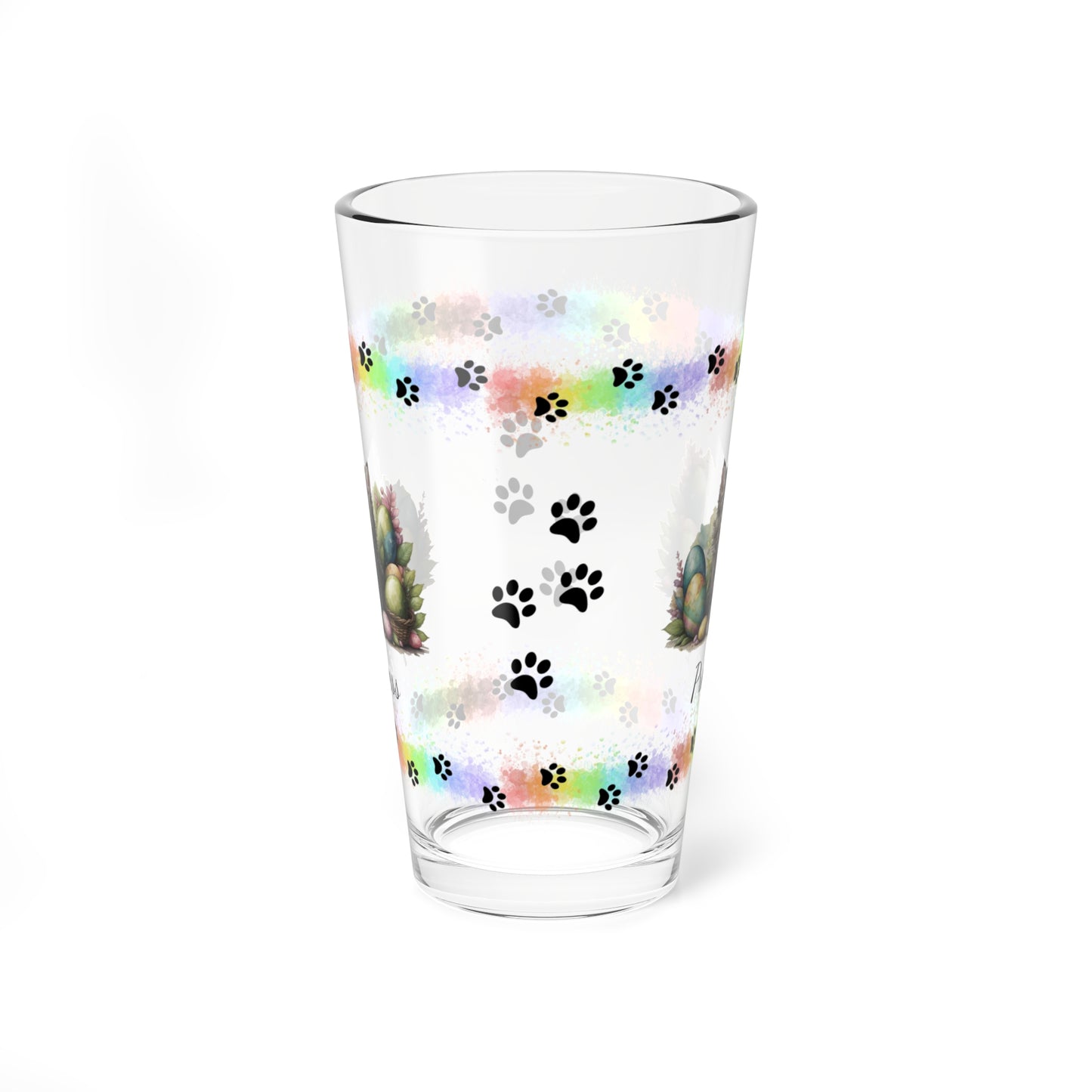 Maine Coon Easter Kitten 16oz Pint Glass - Personalized Cat-Themed Gift, Mental Health Drinkware, Holiday Décor & Easter Celebration