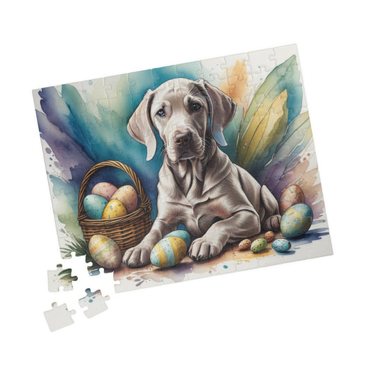 Weimaraner - Hoppy Paws Easter Delight Mental Health Puzzle