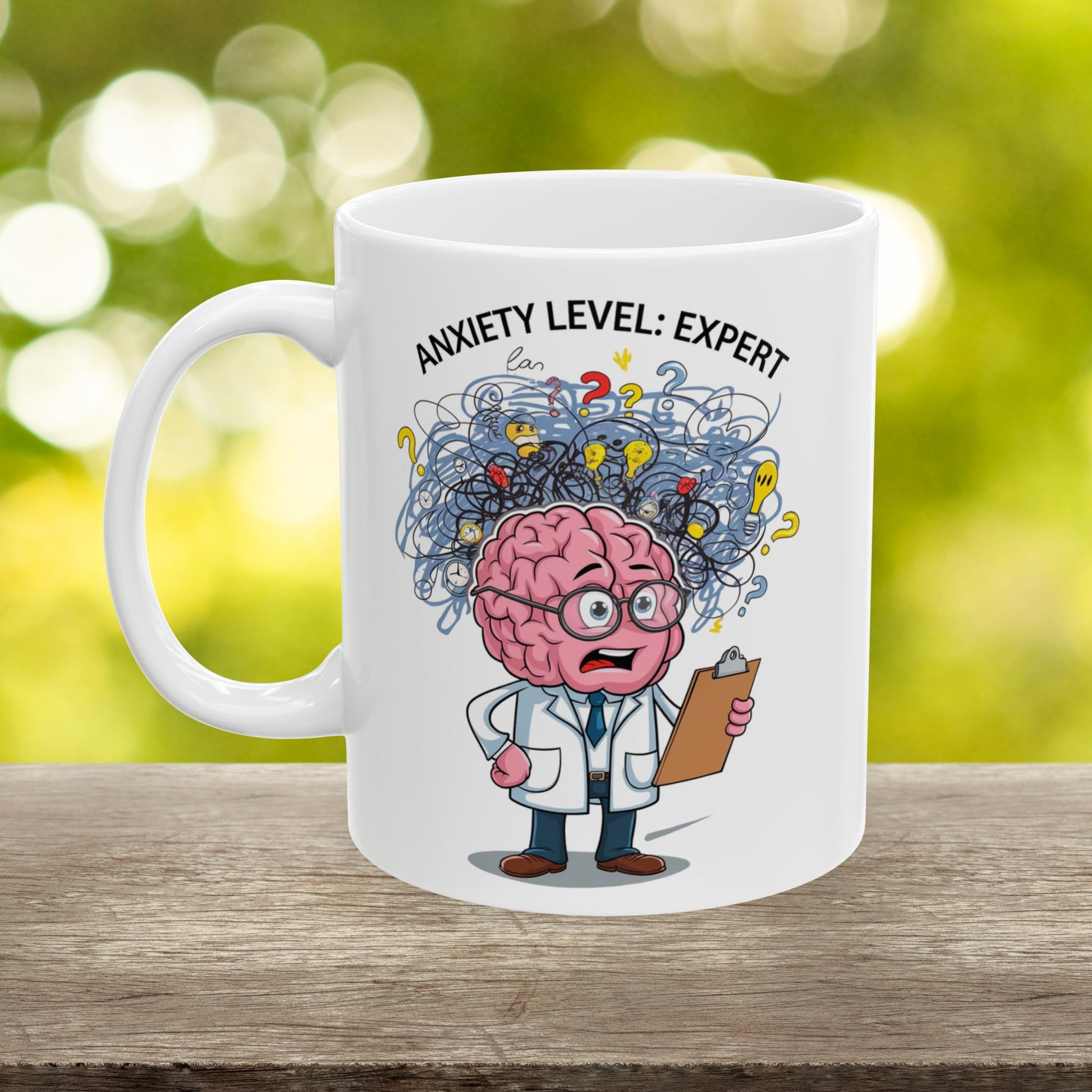 Anxiety Level: Expert  - Ceramic Mug, (11oz, 15oz)