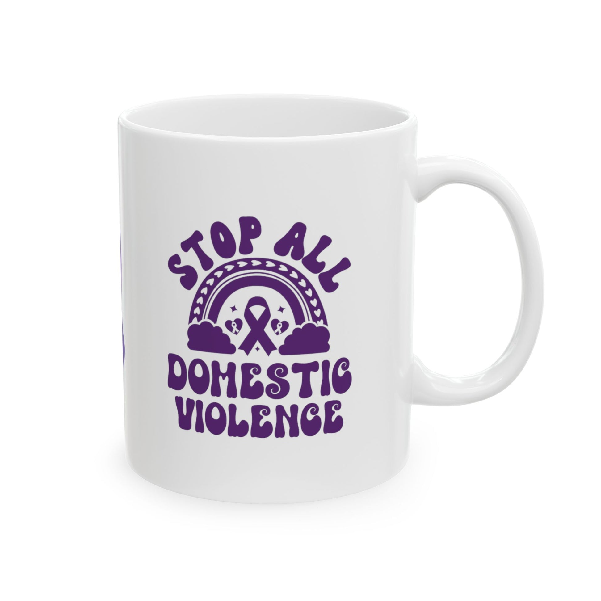 Stop All Domestic Violence Ceramic Mug, (11oz, 15oz)