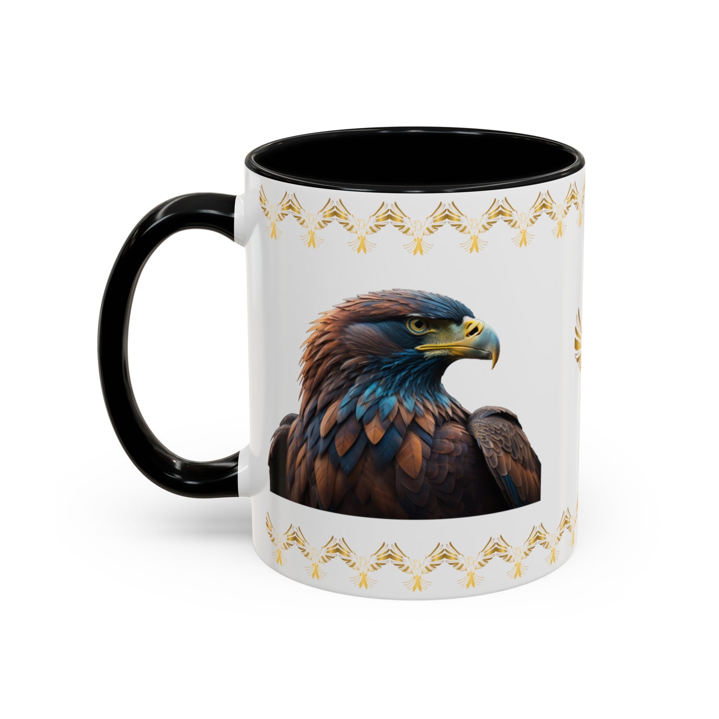 Feathers of Resilience: Eagle Accent Coffee Mug (11, 15oz)