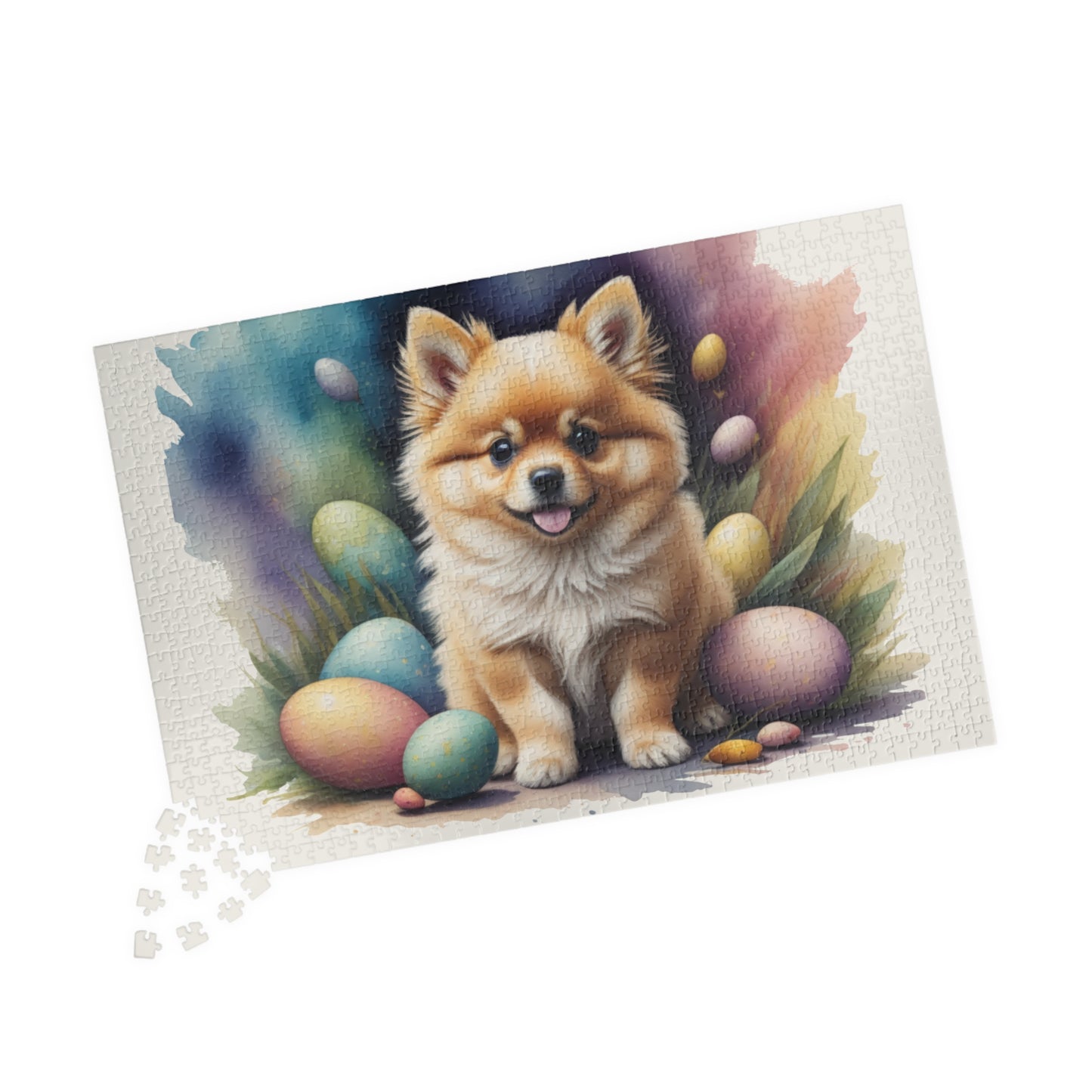 Pomeranian (Cream Sable) Easter Puppy Puzzle - Dog Lovers, Mental Health Benefits, Holiday Fun, Mindfulness, Stress Relief, Festive Gift