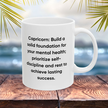 Capricorn Personalized Zodiac Mug, Gift for Capricorn, Horoscope Gift, Capricorn Birthday, Butterfly Design, Astrology Capricorn Mug, Capricorn Zodiac Sign, Zodiac Gift