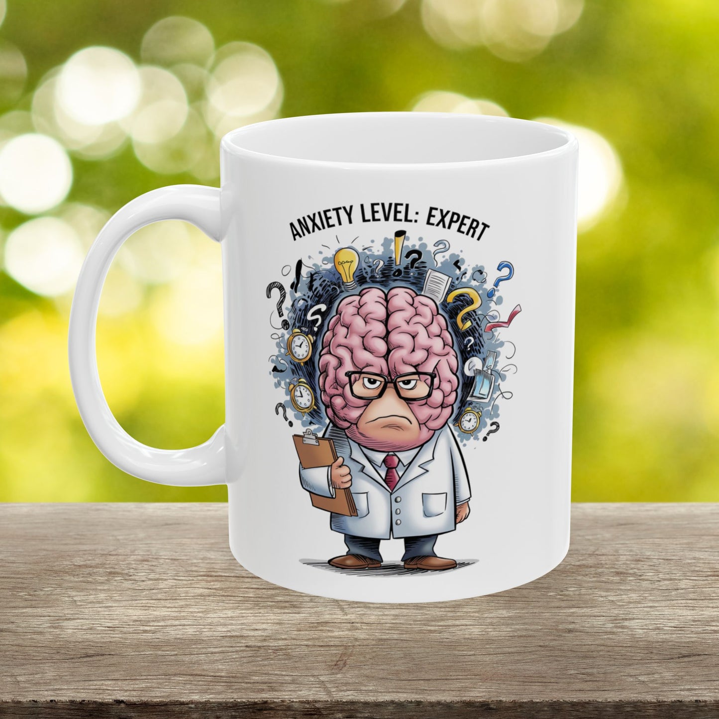 Anxiety Level: Expert  - Ceramic Mug, (11oz, 15oz)