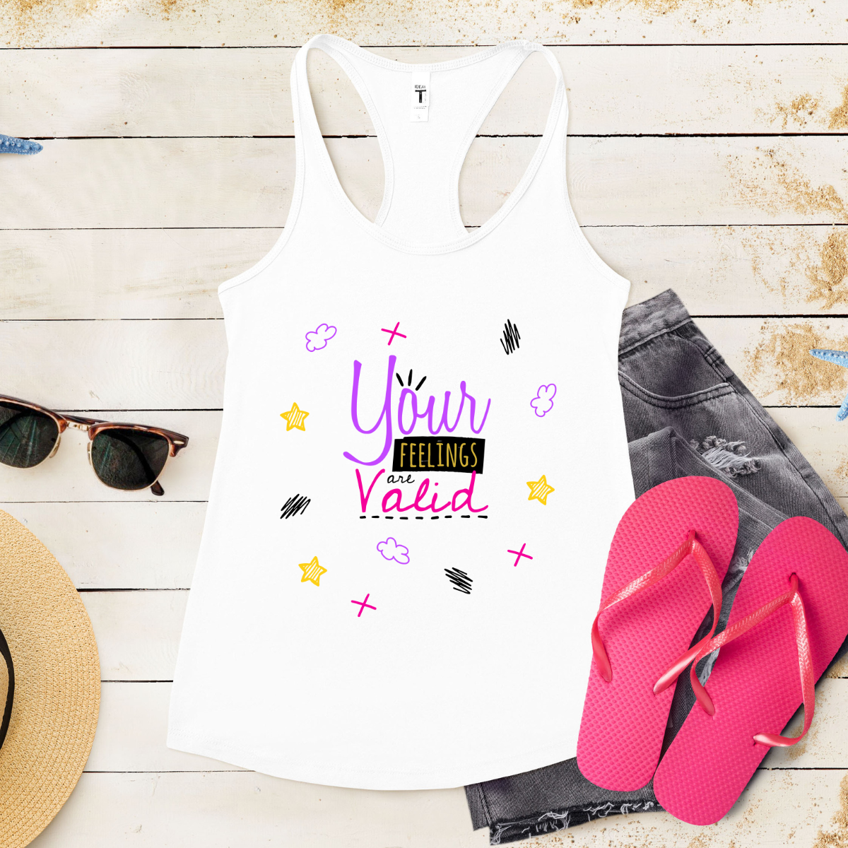 Your Feelings Are Valid - Women's Ideal Racerback Tank