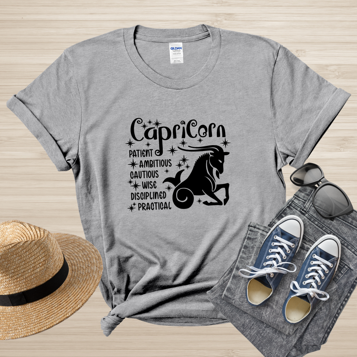 Capricorn Zodiac T-Shirt, Astrology Shirt for Capricorn, Horoscope Gift, Capricorn Birthday, Capricorn Season Gift, Capricorn Gift, Zodiac T