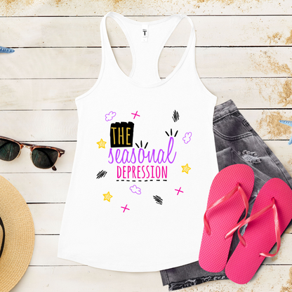 The Seasonal Depression - Women's Ideal Racerback Tank