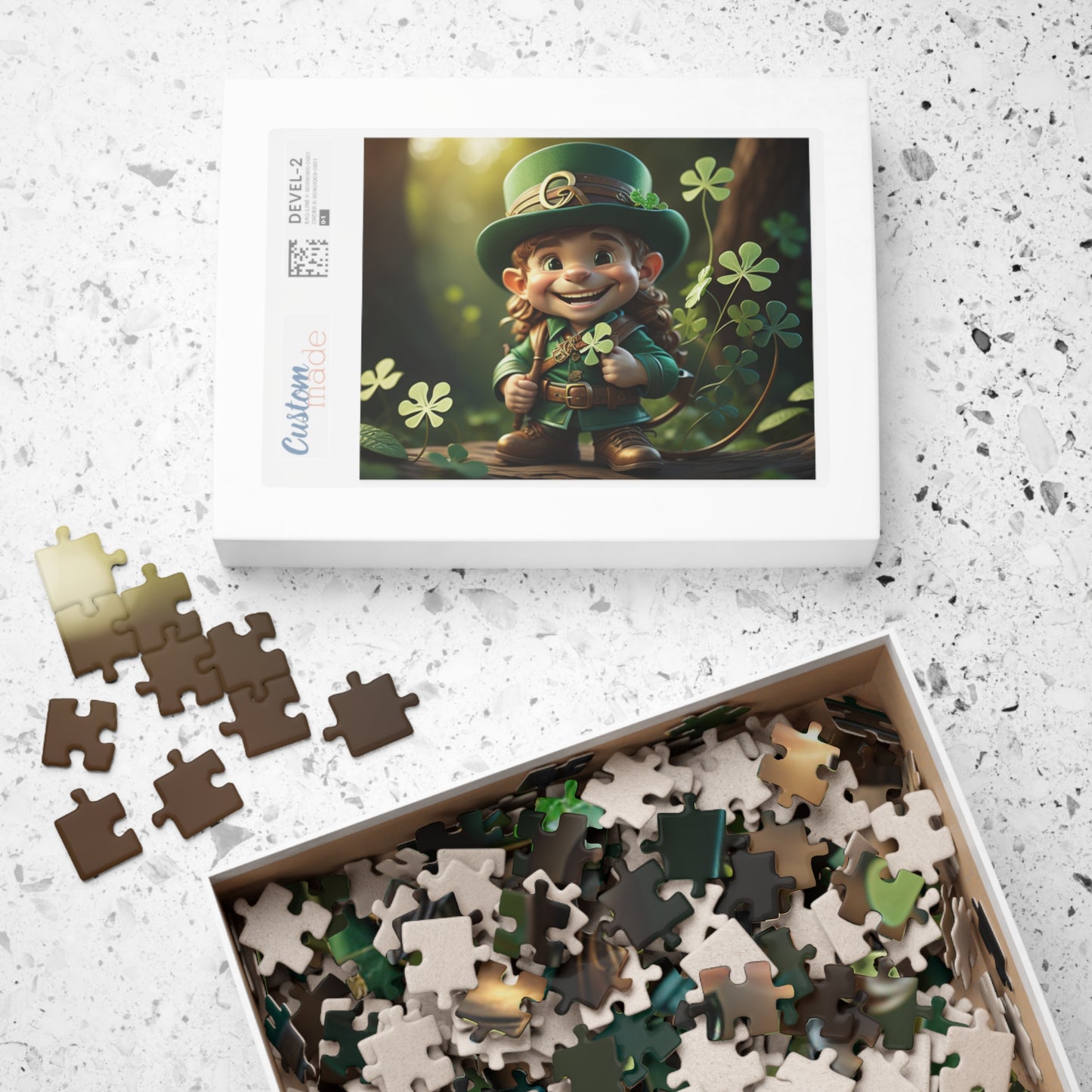 Mindful Leprechaun - St. Patrick's Day Mental Health Puzzle