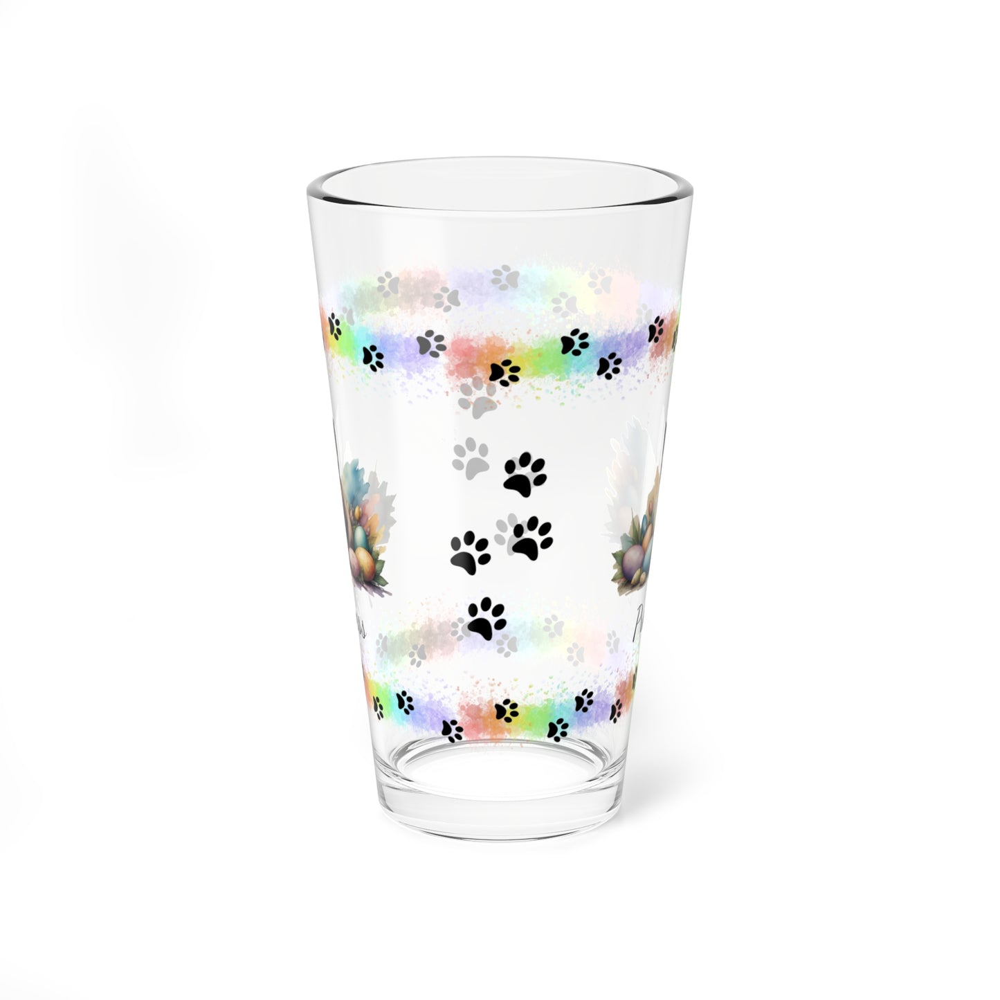 Siamese Easter Kitten 16oz Pint Glass - Personalized Cat-Themed Gift, Mental Health Drinkware, Holiday Décor & Easter Celebration