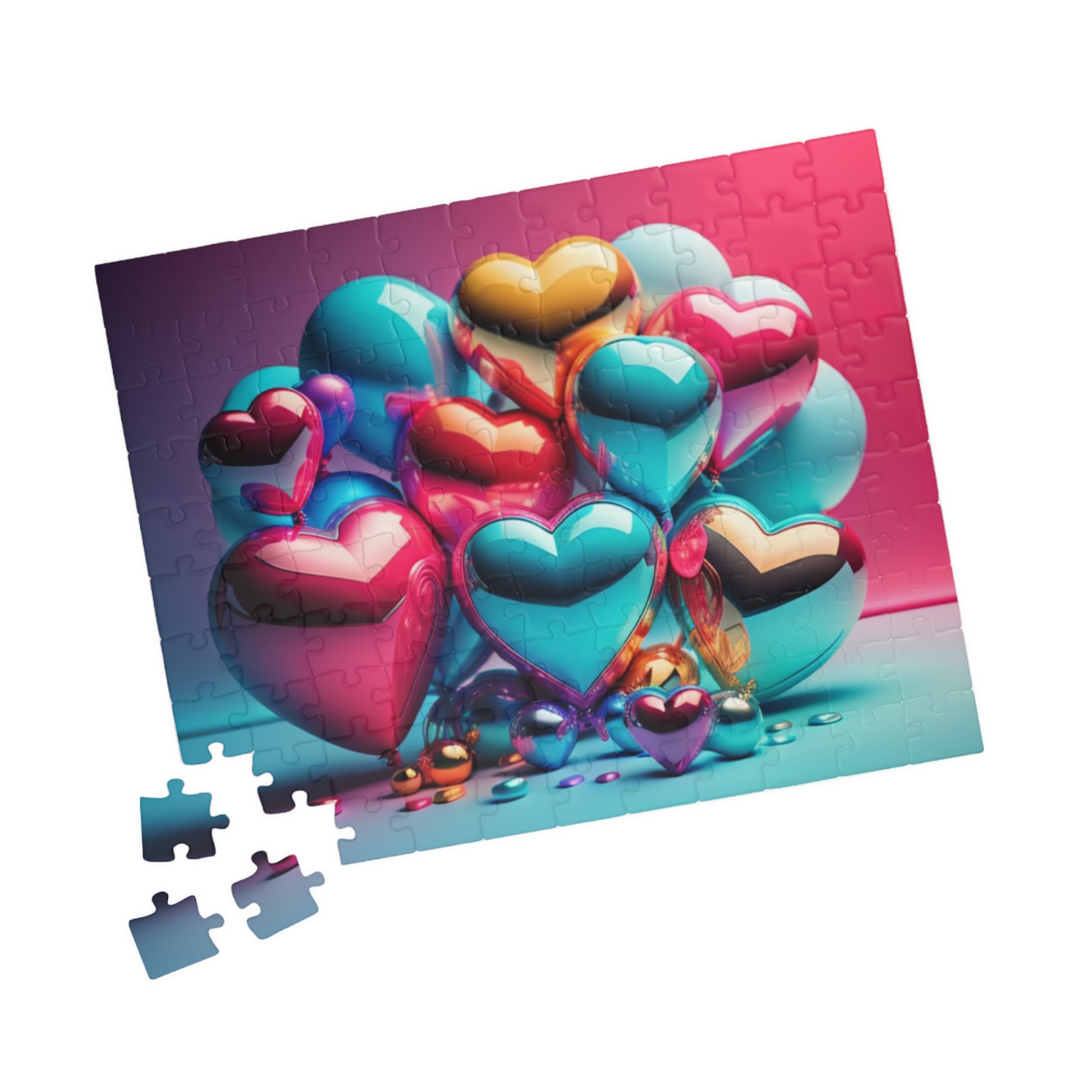 Delicate Hearts Drift: Valentine's Day Puzzle for Self-Care, Emotional Growth, and Personal Empowerment