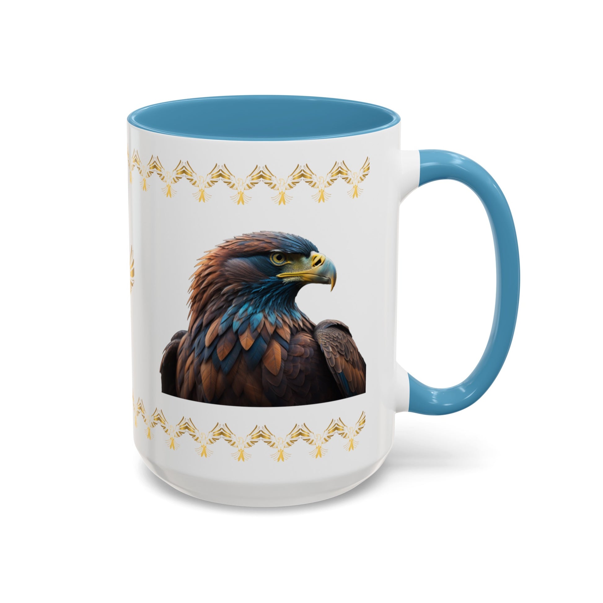 Feathers of Resilience: Eagle Accent Coffee Mug (11, 15oz)