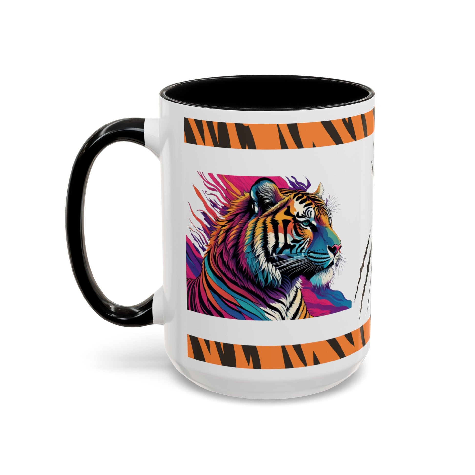 Majestic Mindfulness Tiger Edition: Tiger Accent Coffee Mug (11, 15oz)