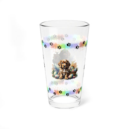 Cocker Spaniel - Pawsitively Joyful Easter Puppy - Pint Glass, 16oz