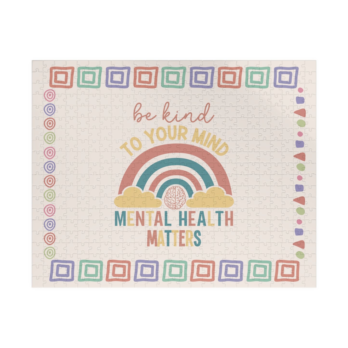 Be Kind To Your Mind Mental Health Matters - Mental Health Quote Puzzle