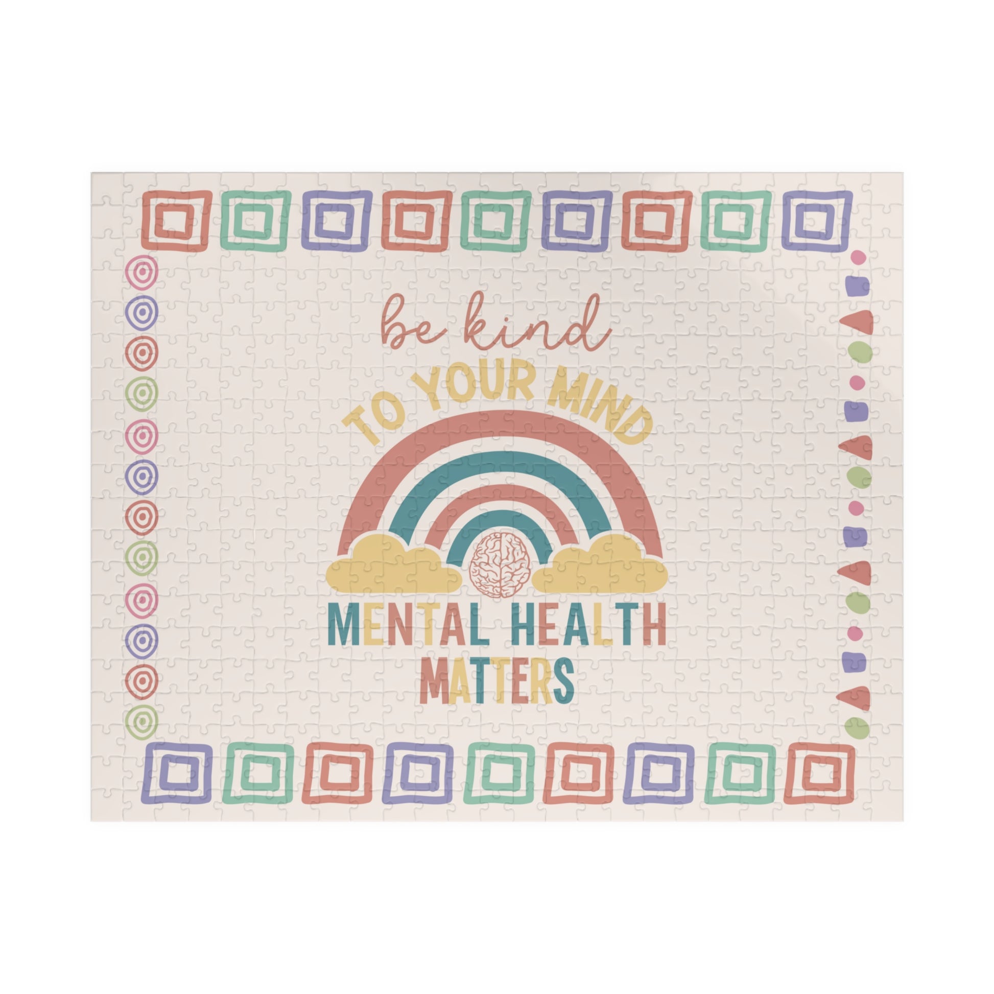 Be Kind To Your Mind Mental Health Matters - Mental Health Quote Puzzle