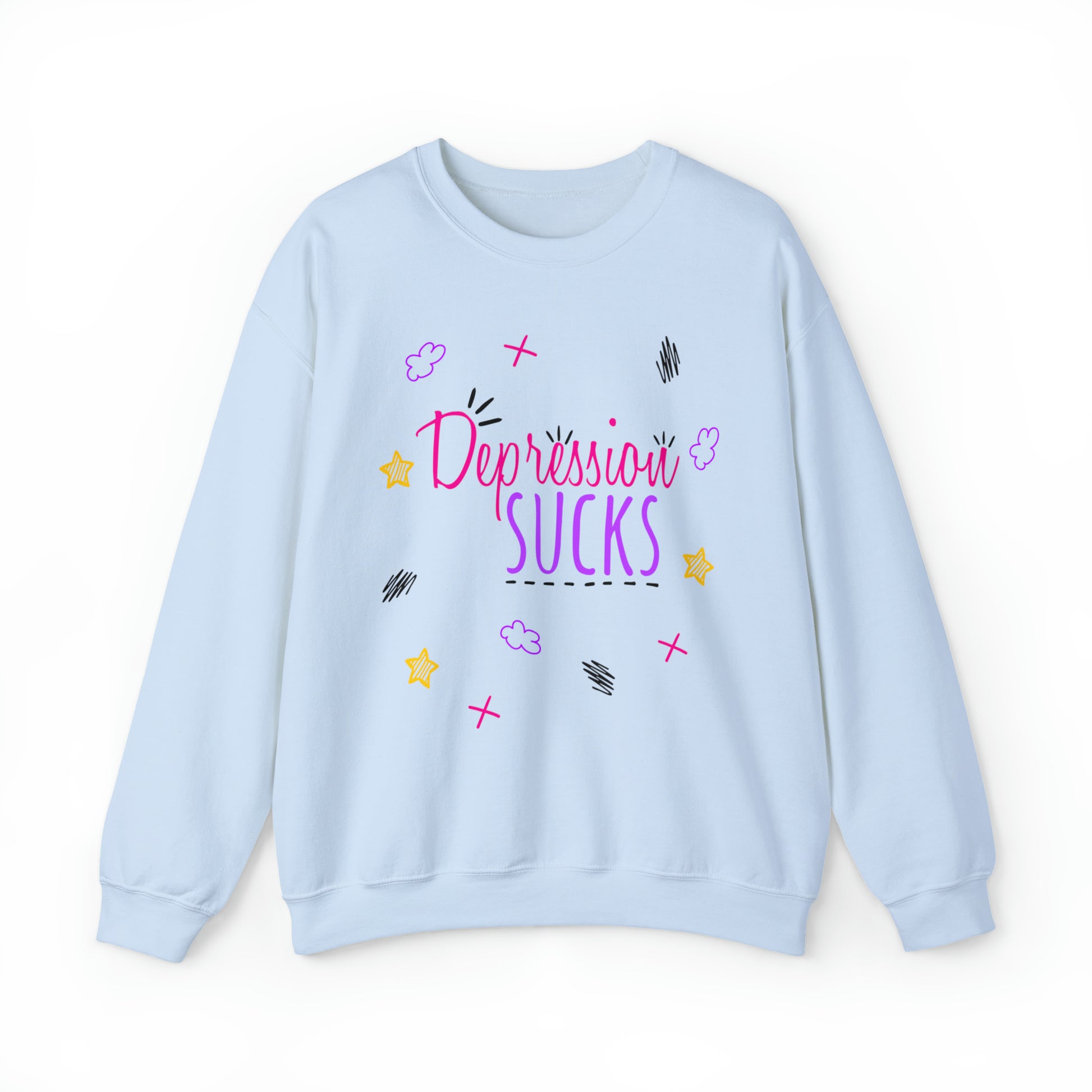 Depression Sucks - Depression Awareness Unisex Heavy Blend™ Crewneck Sweatshirt