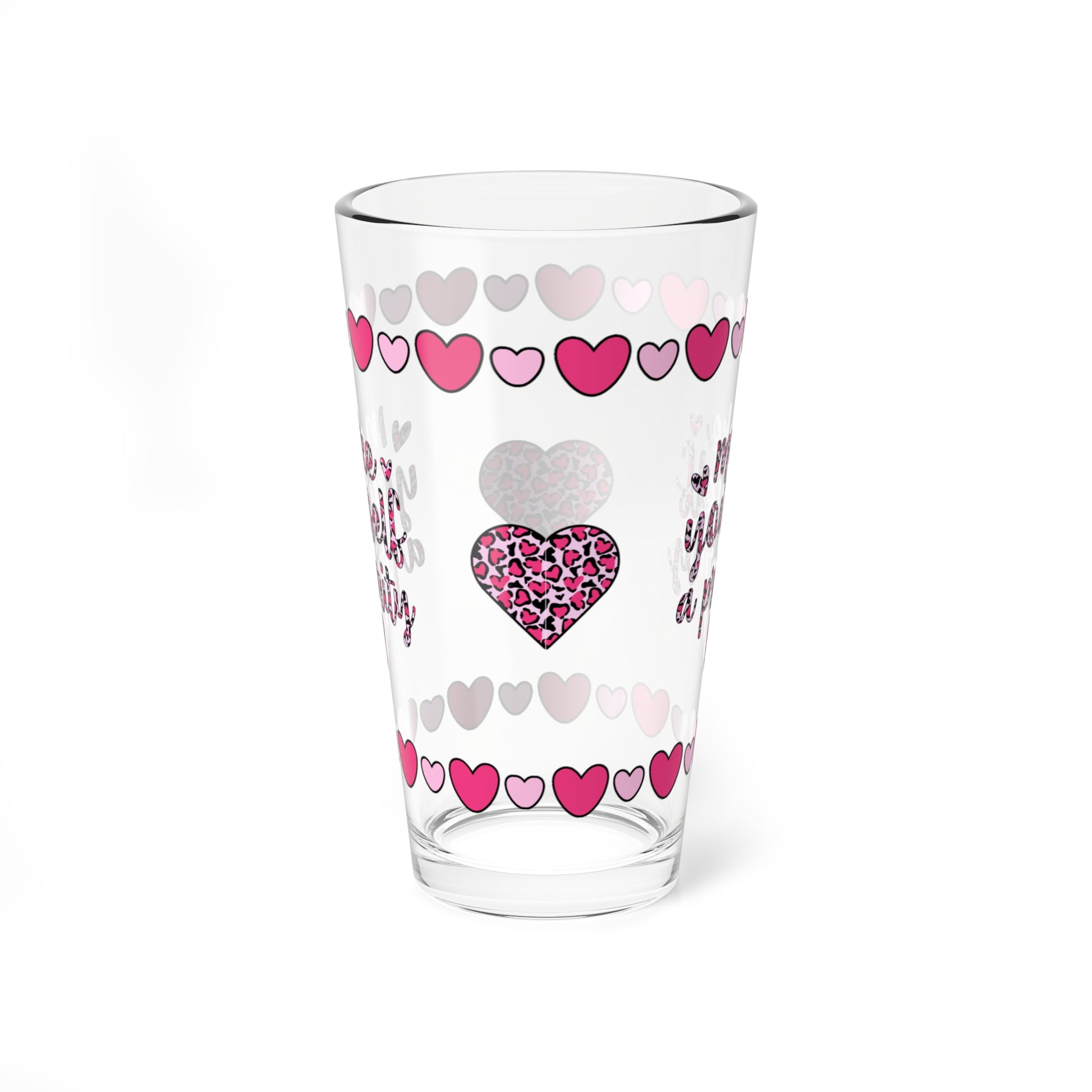 Make Yourself A Priority 16oz Pint Glass - Valentine's Day Self-Care Gift, Mindful Positivity Drinkware