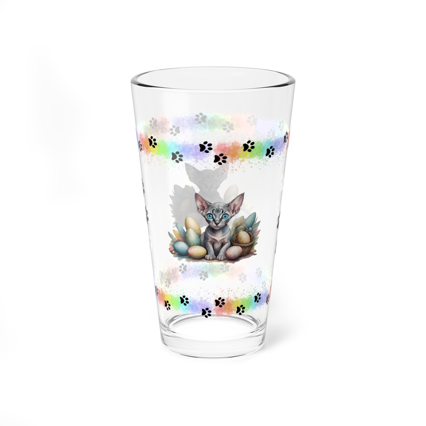 Sphynx - Pawsitively Joyful Easter Kitten - Pint Glass, 16oz