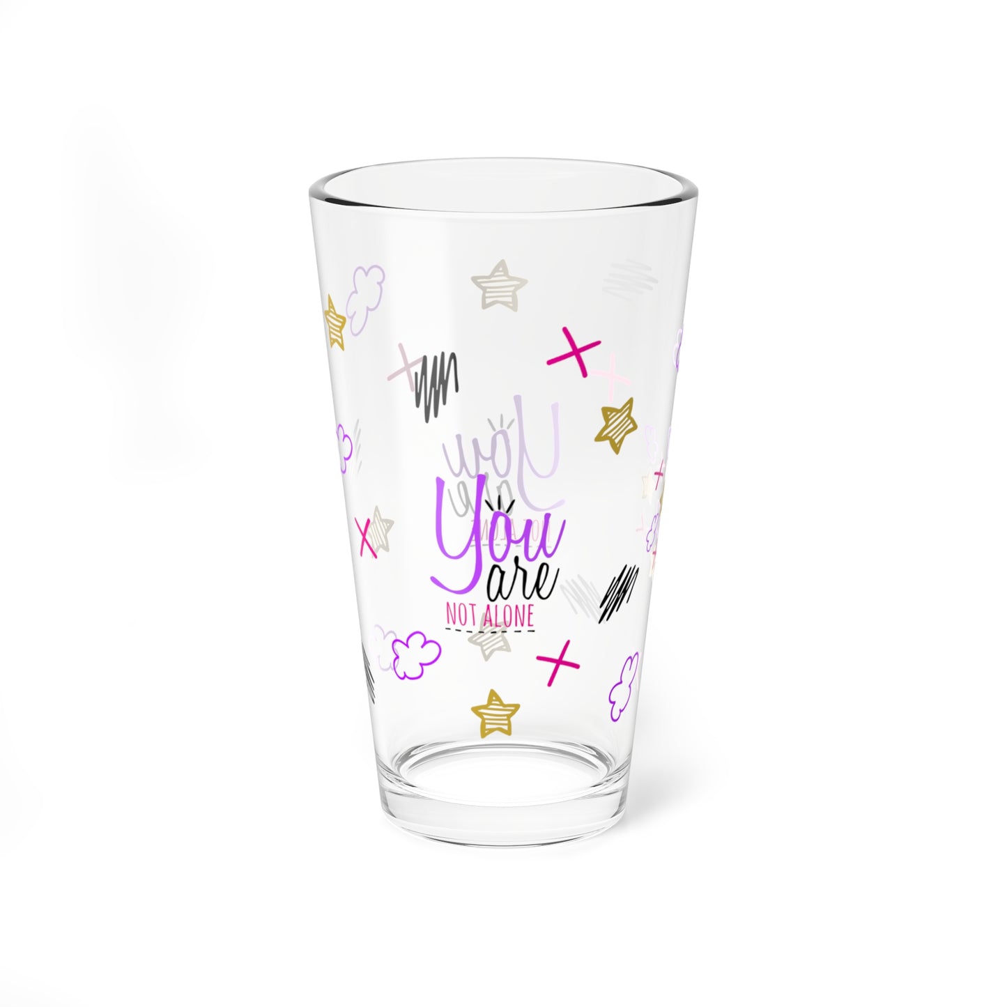 You Are Not Alone - Depression Awareness - Pint Glass