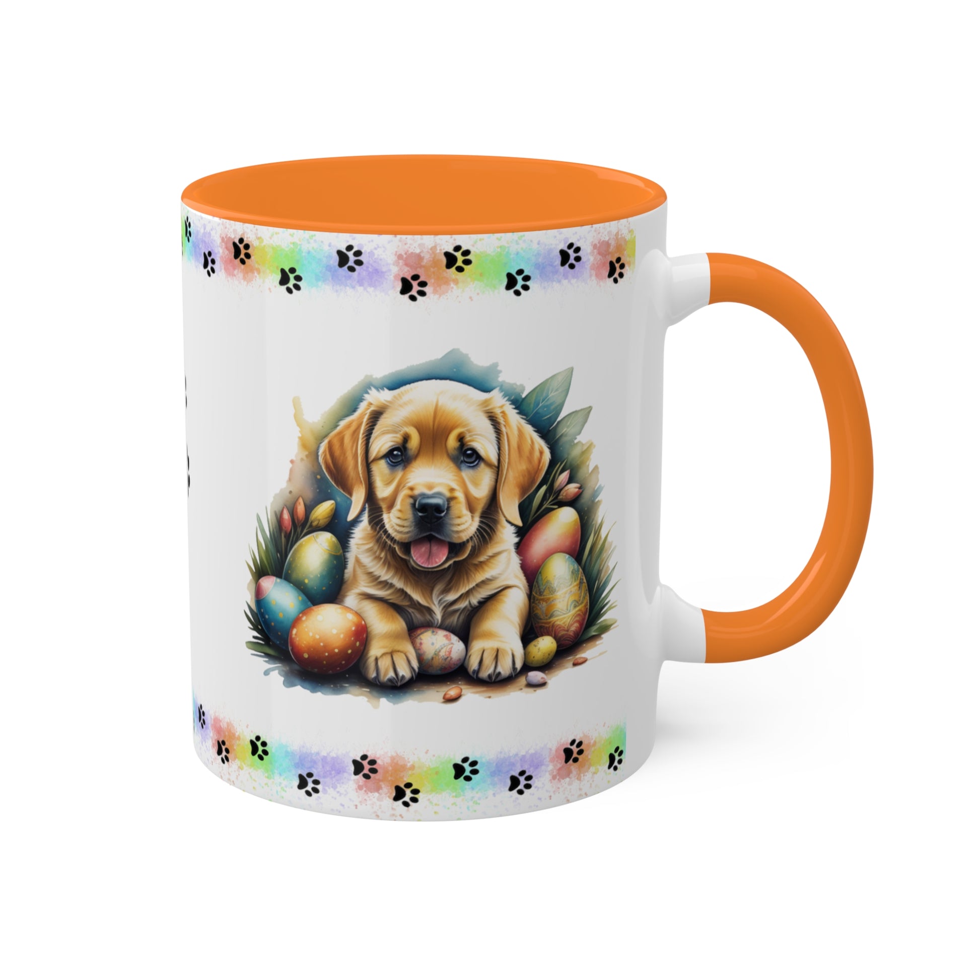 Yellow Lab - Eggstra-Adorable Easter Puppy Two-Tone Coffee Mug, 11oz