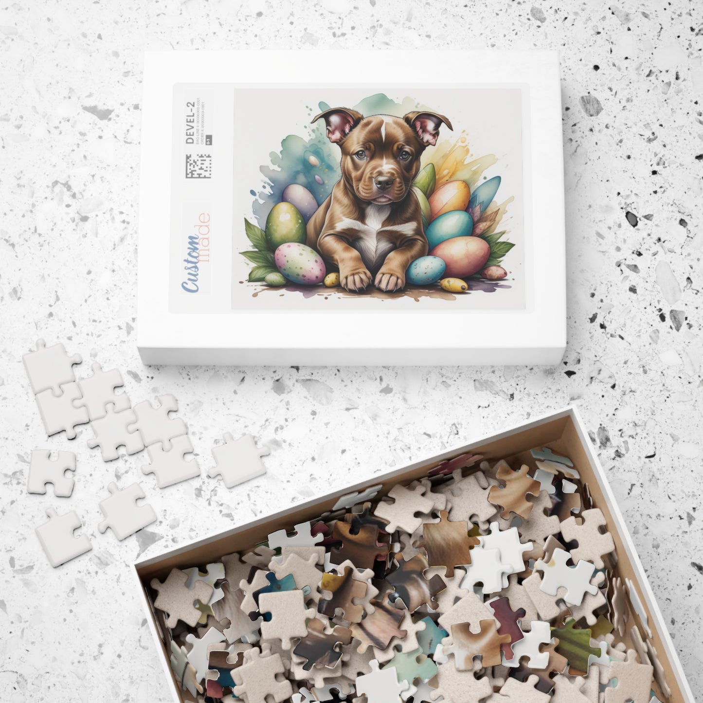 Pitbull - Hoppy Paws Easter Delight Mental Health Puzzle