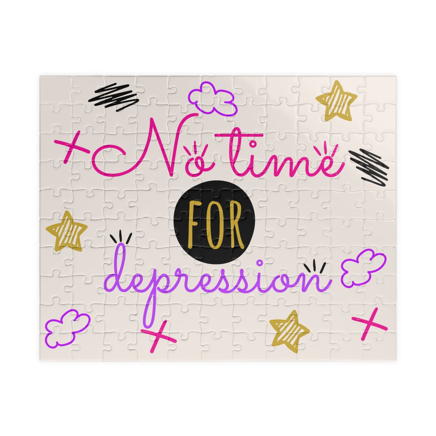 No Time For Depression - Doodles - Puzzle