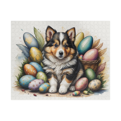 Shetland Sheepdog - Hoppy Paws Easter Delight Mental Health Puzzle