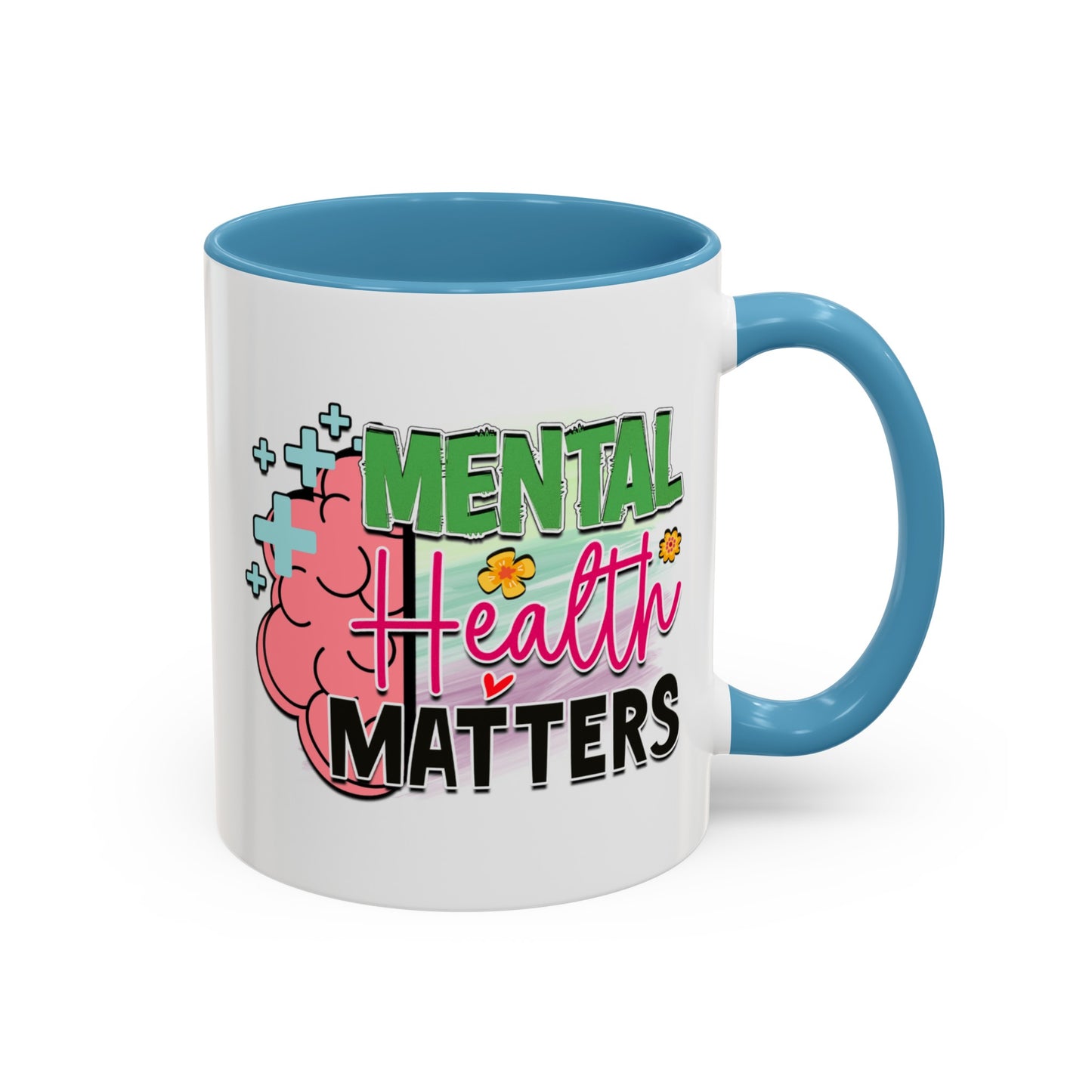 Mental Health Matters - Accent Coffee Mug (11, 15oz)