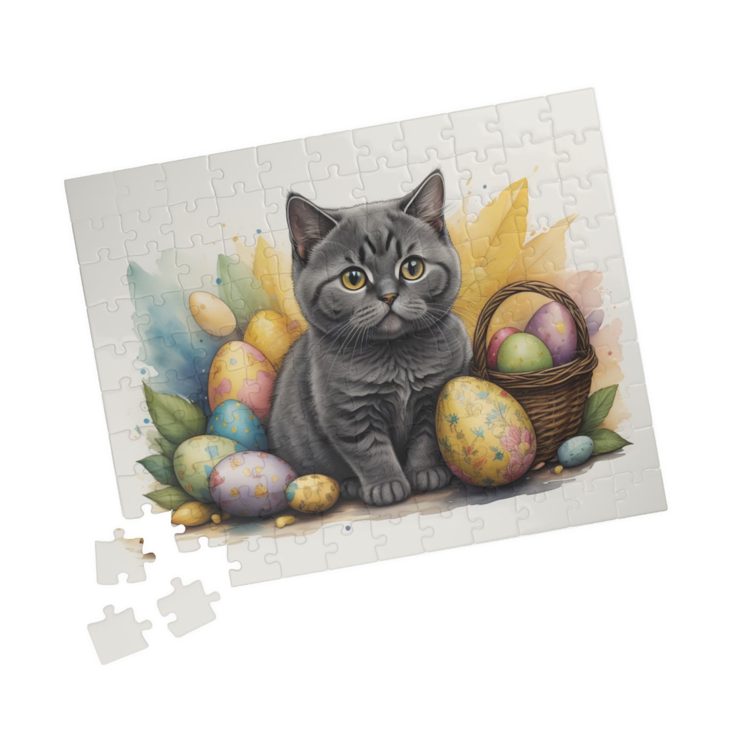 British Shorthair - Hoppy Paws Easter Delight Mental Health Puzzle