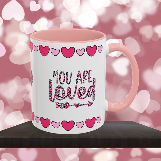 You Are Loved - Mental Health & Wellness Ceramic Mug, 11oz or 15oz, Encouraging Positivity and Emotional Balance