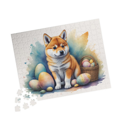 Shiba Inu - Hoppy Paws Easter Delight Mental Health Puzzle