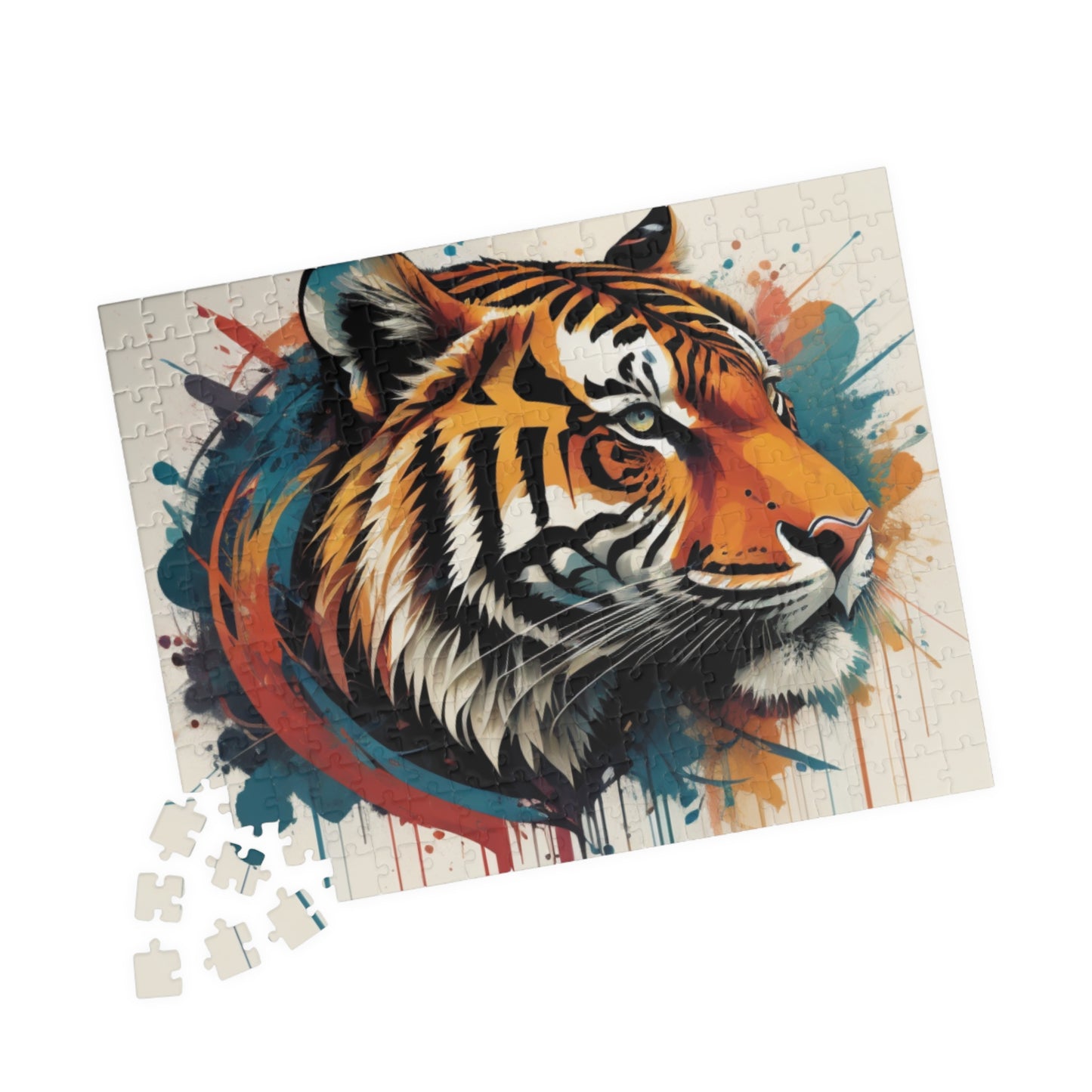 Mental Health Maneuver: Inspiring Tiger-themed Puzzle for Strength, Resilience, and Empowerment