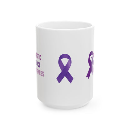 Domestic Violence Awareness Ceramic Mug, (11oz, 15oz)