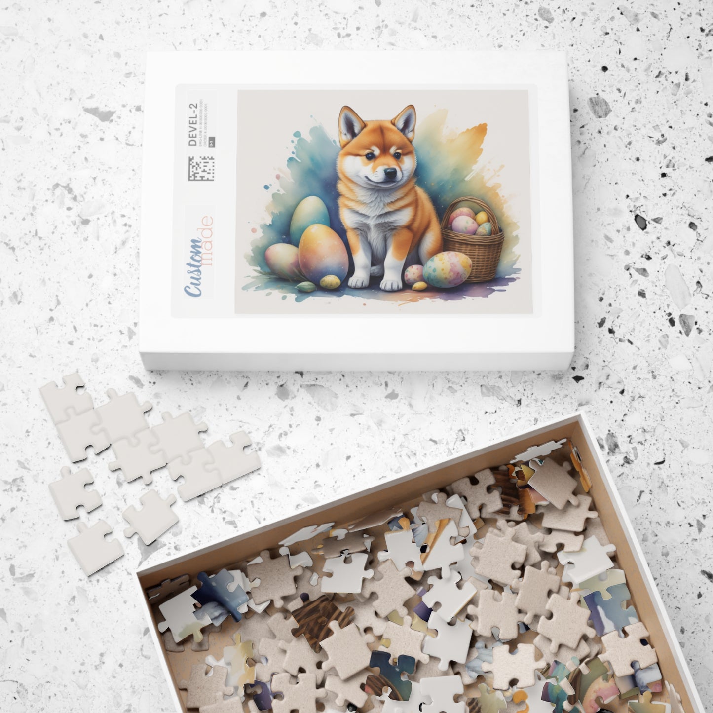 Shiba Inu - Hoppy Paws Easter Delight Mental Health Puzzle