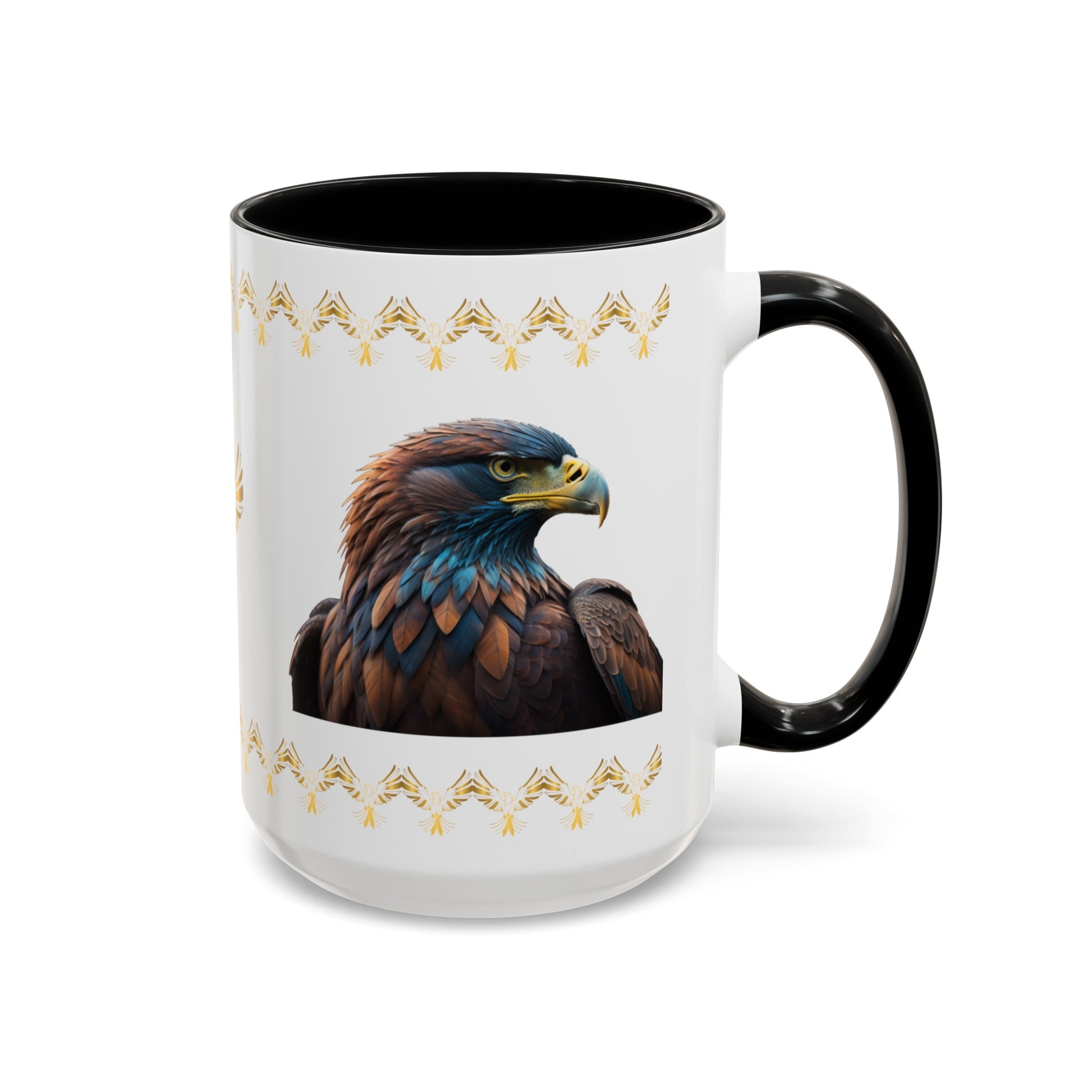 Feathers of Resilience: Eagle Accent Coffee Mug (11, 15oz)