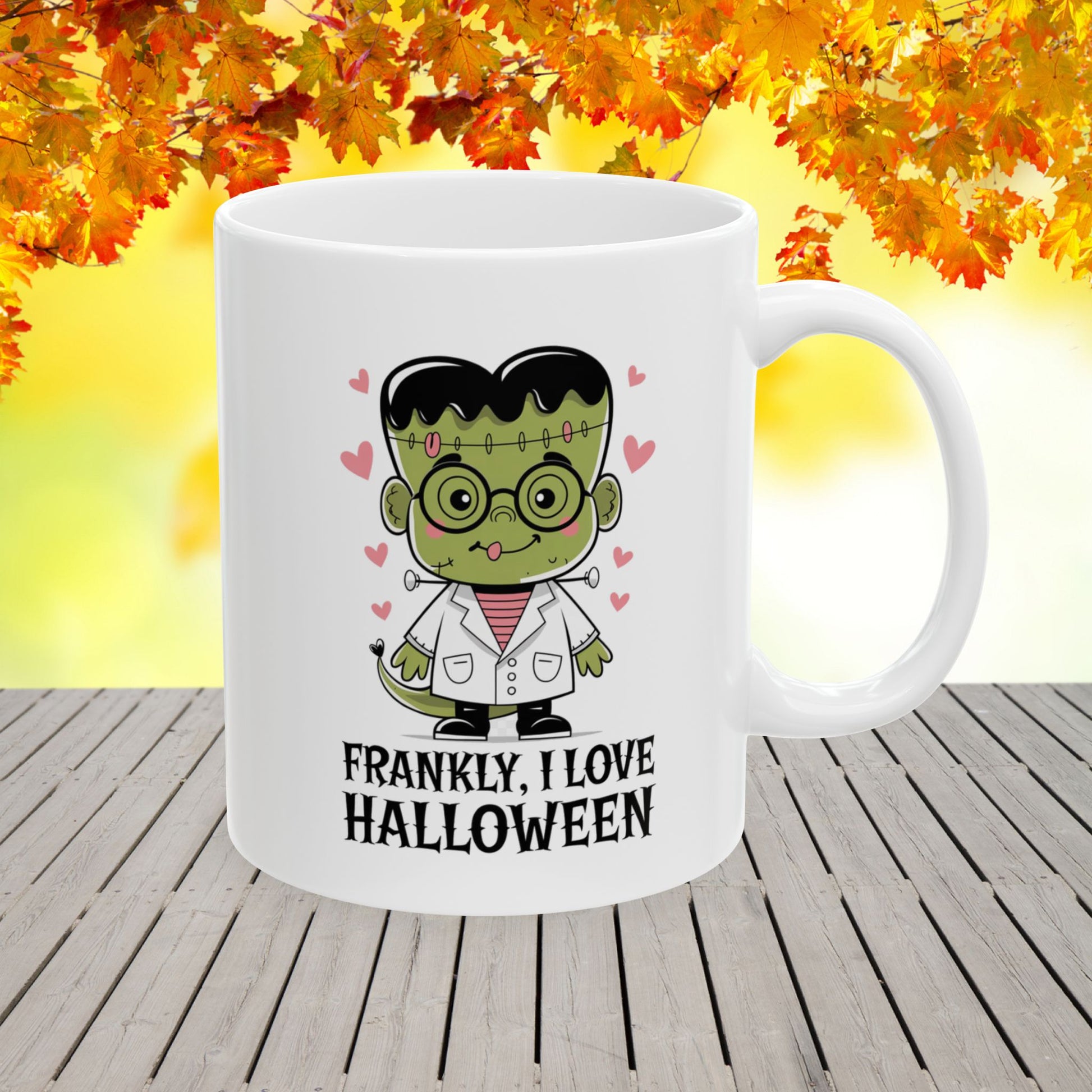 Frankly, I Love Halloween Ceramic Mug, (11oz, 15oz)