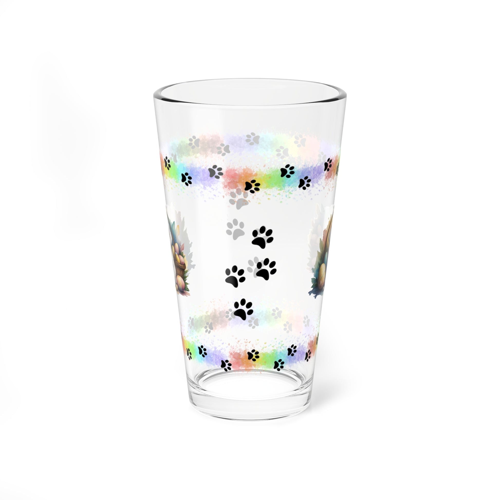 Bichon Frise - Pawsitively Joyful Easter Puppy - Pint Glass, 16oz