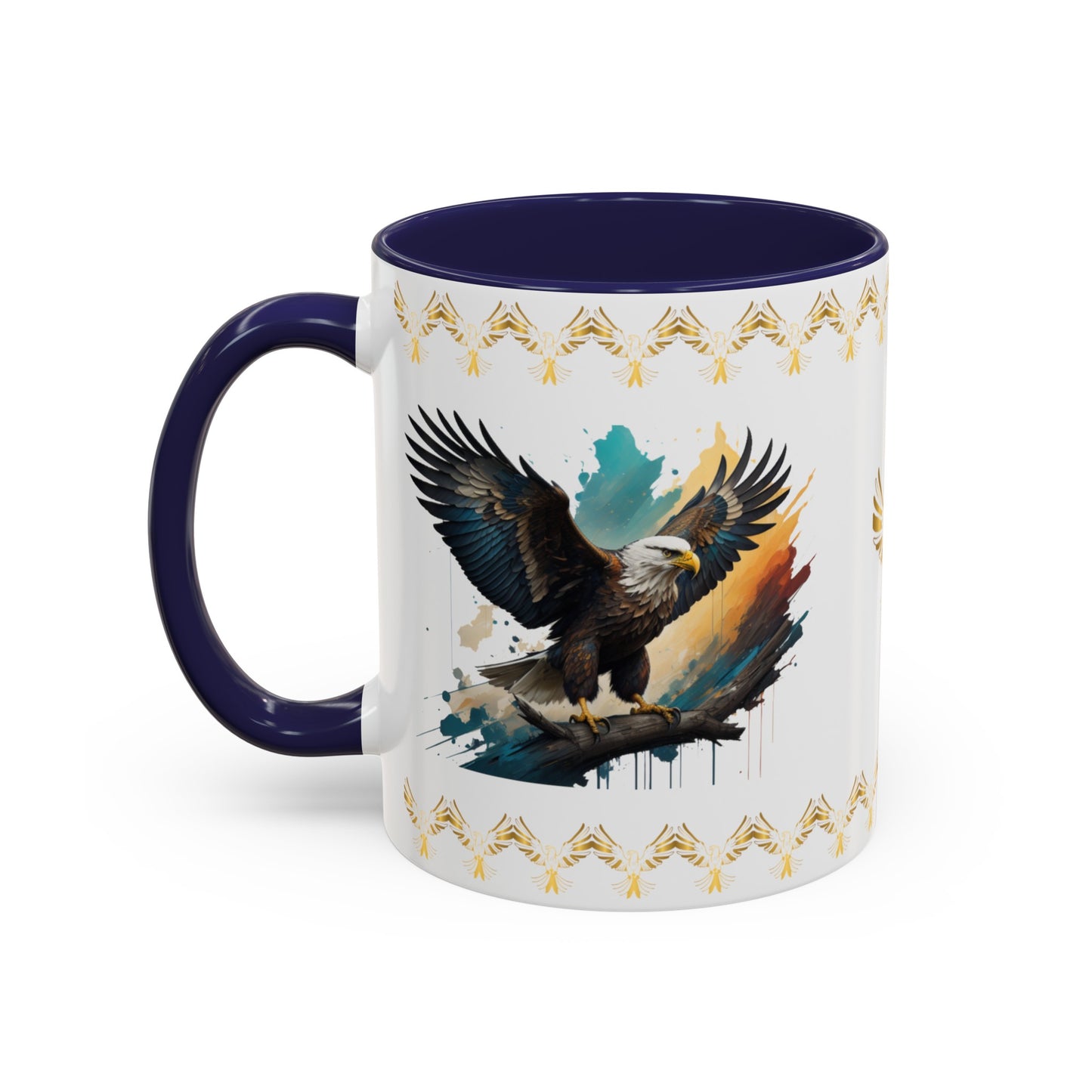 Inspirational Eagle Flight: Eagle Accent Coffee Mug (11, 15oz)