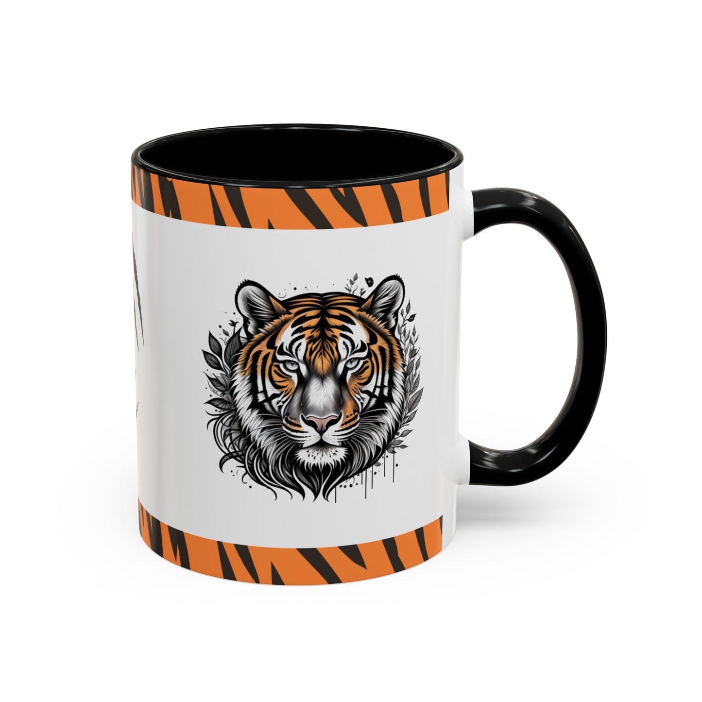 Empower Your Mind: Tiger Accent Coffee Mug (11, 15oz)