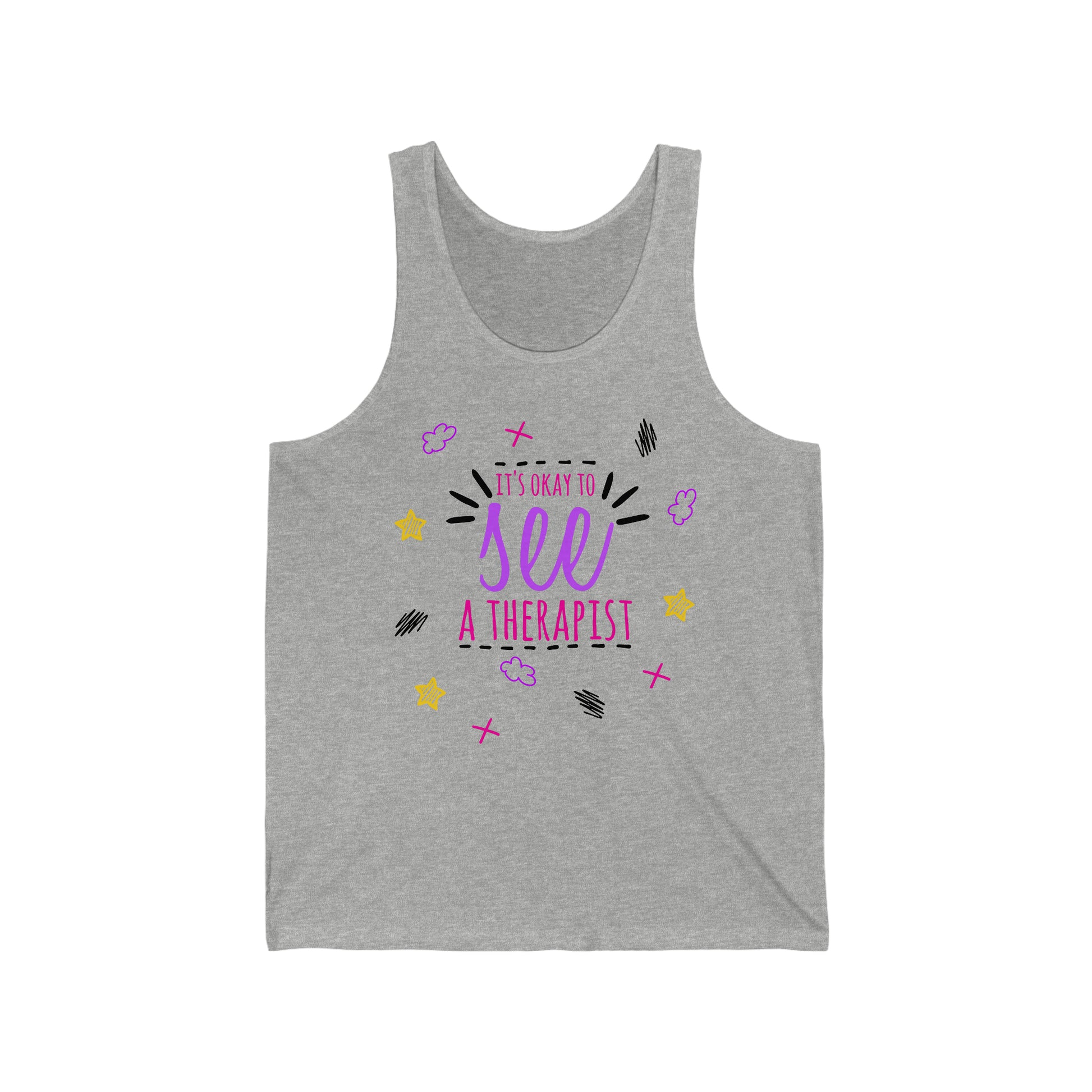 It's Okay To See A Therapist  - Unisex Jersey Tank